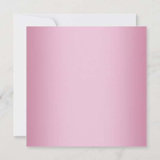 ピンクブラックハイヒールスイーツ16パーティー 招待状 (裏面)