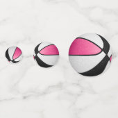 ピンクブラックバスケットボールスポーツパーティー コンフェッティ (正面)