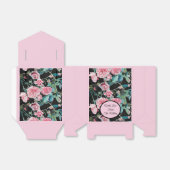 ピンクブラックバラ結婚フローラのケーキの愛用ボックス フェイバーボックス (折り畳みなし)