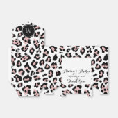 ピンクブラックヒョウアニマルプリントウィズモノグラム フェイバーボックス (折り畳みなし)