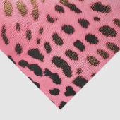 ピンクブラックヒョウ印刷抽象芸術 薄葉紙 (詳細)