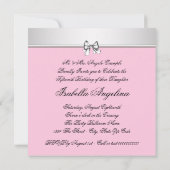 ピンクブラックフォトキンセアニェラ 招待状 (裏面)