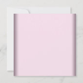 ピンクブラックフォトスイート16誕生日パーティー 招待状 (裏面)