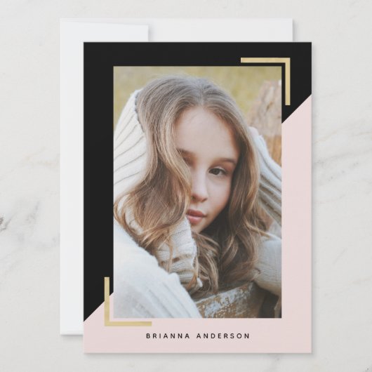 ピンクブラックブロックモデルアクター3 Photo Compカード (正面)