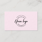 ピンクブラックプロフェッショナルビジネスQRコードオファー ロイヤリティカード (正面)