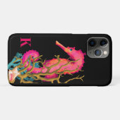 ピンクブラックマネモダンリンシーホースシック Case-Mate iPhoneケース (裏面(横))