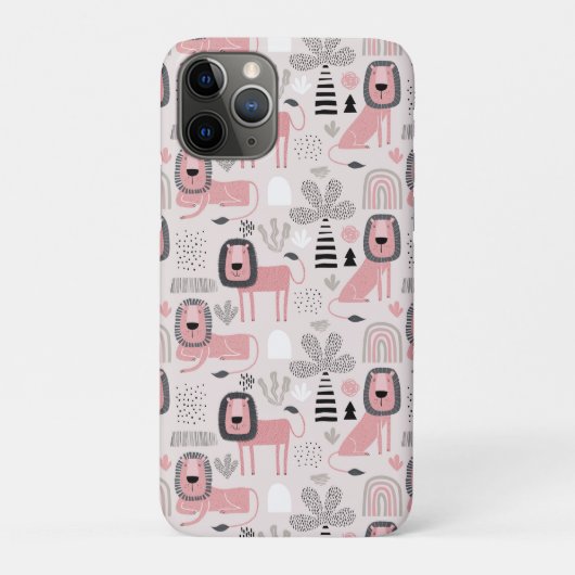 ピンクブラックライオンズボホレインボウズ Case-Mate iPhoneケース (裏)