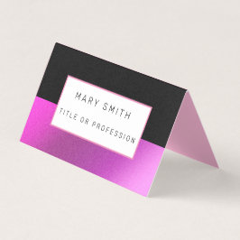 ピンクブラックラグジュアリー 名刺