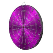 ピンクブラックレインボーインエレファントスキンレザーオプション ダーツボード (正面右)