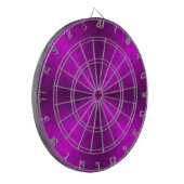 ピンクブラックレインボーインエレファントスキンレザーオプション ダーツボード (正面左)