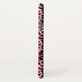 ピンクブラックレオパードプリント名前をカスタムする Case-Mate iPhoneケース (裏面/右)