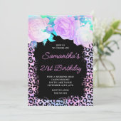 ピンクブラック虹色ヒョウ21歳 招待状 (スタンド正面)