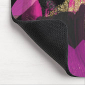 ピンクブラック金ゴールドモダングリッターブラシグラムグランジ マウスパッド (コーナー)