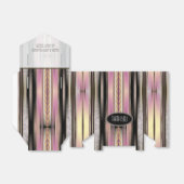 ピンクブラック金ゴールドヴィンテージピンストリペスパーティー フェイバーボックス (折り畳みなし)