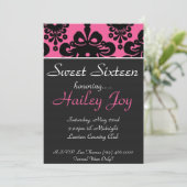 ピンクブラック·コピーSweet sixteen顕彰……····· 招待状 (スタンド正面)