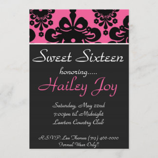 ピンクブラック·コピーSweet sixteen顕彰……····· 招待状