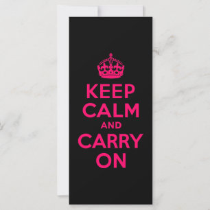 ピンクブラックKeep Calm and Carry On