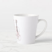 ピンクブラッシュバイオリン カフェラテマグ (右)