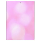 ピンクブラリーライトグラムシックモダンパーソナライズされた クリップボード (裏面)