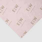 ピンクブランドモノグラムビジネス企業のパッケージ 薄葉紙 (詳細)