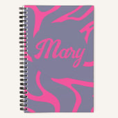 ピンクブリスパーソナライズされた：母の日ノート ノートブック (正面)