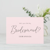 ピンクブリーズメイド提案エレガント招待状 招待状 (スタンド正面)