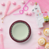 ピンクブルゴーニュとグレー ペーパーボウル (パーティー)