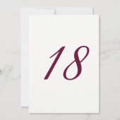 ピンクブルゴーニュバラ18thバースデーパーティー招待状 招待状 (裏面)
