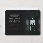 ピンクブルゴーニュ水彩フローラ2枚結婚の写真 招待状 (裏面)