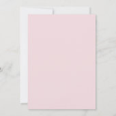 ピンクブルゴーニュ&赤面花花結婚式の招待 招待状 (裏面)