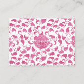 ピンクブルーおむつラッフルチノワジェリーベビーシャワー エンクロージャーカード (裏面)