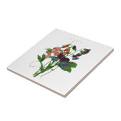 ピンクブルーとパープルスイートピーズバイルドゥート タイル (側面)