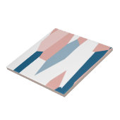 ピンクブルーとホワイト抽象芸術 タイル (側面)