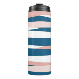 ピンクブルーとホワイト抽象芸術 タンブラー