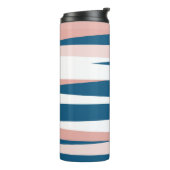 ピンクブルーとホワイト抽象芸術 タンブラー (回転左)