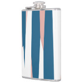 ピンクブルーとホワイト抽象芸術 フラスク (左)