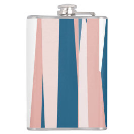 ピンクブルーとホワイト抽象芸術 フラスク