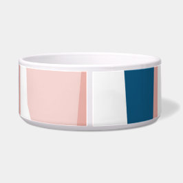 ピンクブルーとホワイト抽象芸術 ボウル