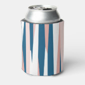 ピンクブルーとホワイト抽象芸術 缶クーラー (缶裏面)