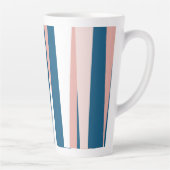 ピンクブルーとホワイト カフェラテマグ (右)