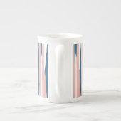 ピンクブルーとホワイト ボーンチャイナマグカップ (裏面)