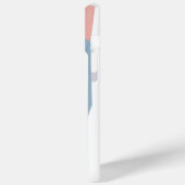 ピンクブルーとホワイト Case-Mate iPhoneケース (裏面 / 左)