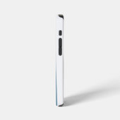 ピンクブルーとホワイト iPhoneケース (左側面)