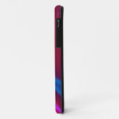 ピンクブルーとレッドの電話代 Case-Mate iPhoneケース (裏面/左)