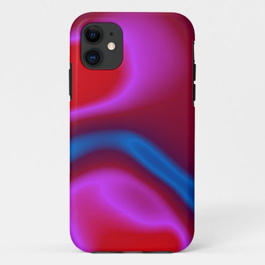 ピンクブルーとレッドの電話代 Case-Mate iPhoneケース (裏面)