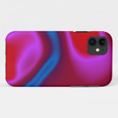 ピンクブルーとレッドの電話代 Case-Mate iPhoneケース (裏面(横))