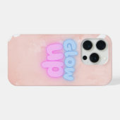 ピンクブルーなiPhoneケース iPhoneケース (裏面横)