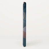 ピンクブルーの抽象芸術ピラミッドパターン Case-Mate iPhoneケース (裏面/右)