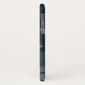 ピンクブルーの抽象芸術ピラミッドパターン Case-Mate iPhoneケース (裏面/左)