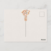 ピンクブルーの赤ちゃんシャワーをお待ちしております ポストカード (裏面)